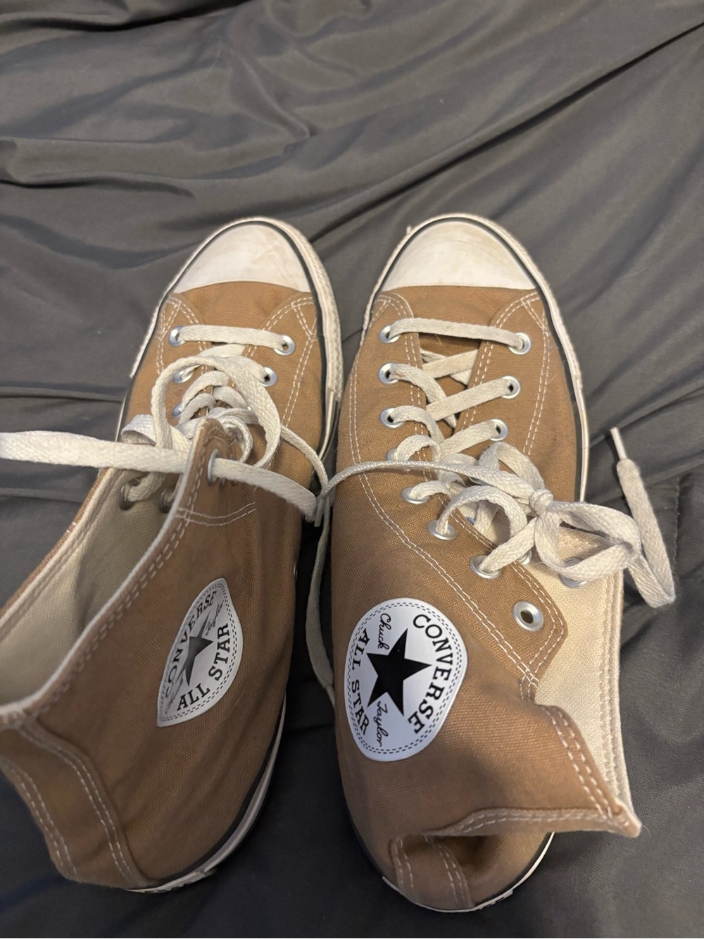 Converse Men’s Brown Canvas High-Top Sneakers